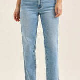 Mid-Rise Ankle Straight w/ Bandana Loop