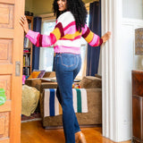 Judy Blue thermal high waist straight jeans in vintage dark wash