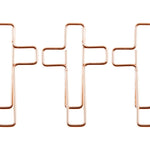 Cross paper clips for marking Bible pages and journals