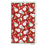 Peppermint Party reversible Christmas microfiber kitchen towel, view 3