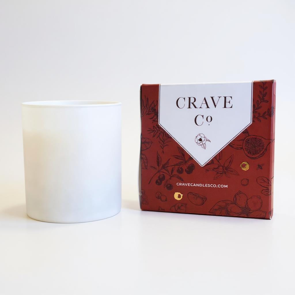 Applewood boxed candle detail
