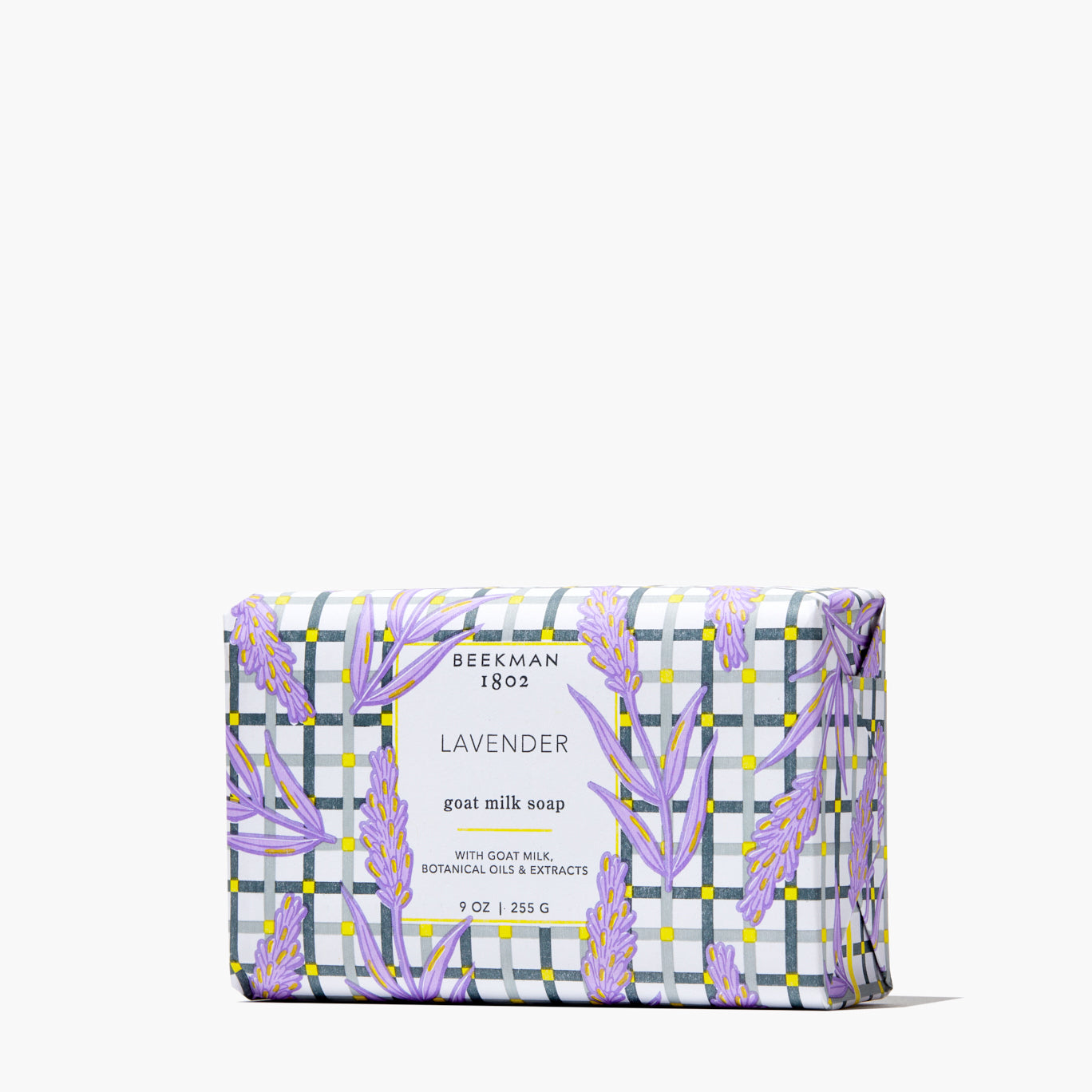 Beekman 1802 Lavender Goat Milk Bar Soap, 9 oz paper-wrapped bar