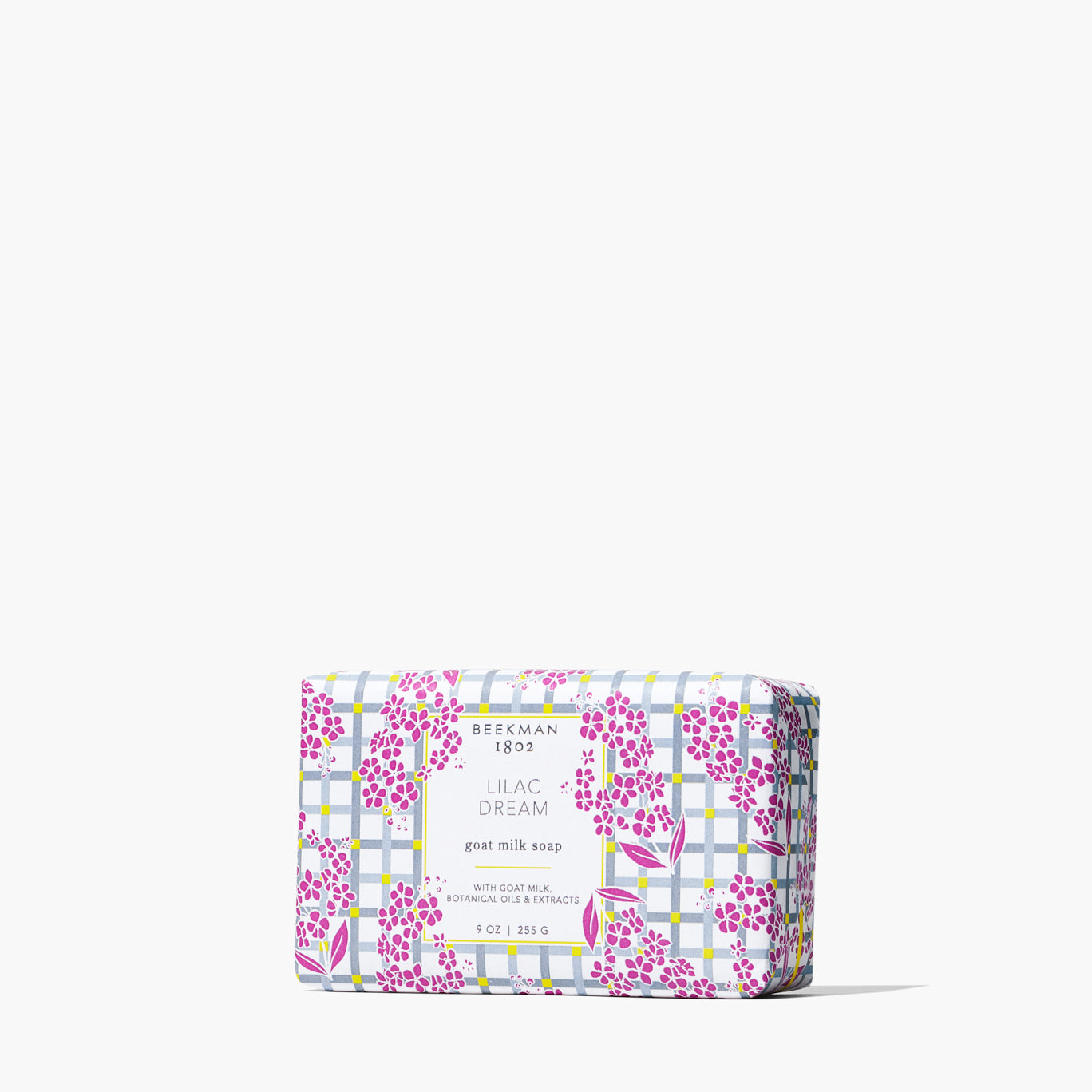 Beekman 1802 Lilac Dream Goat Milk Bar Soap, 9 oz paper-wrapped bar