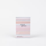 Bridgewater Sweet Grace scented sachet in a pastel pink, white and peach mod stripe envelope, standing upright