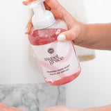 Bridgewater Sweet Grace foaming hand soap being pumped into a palm