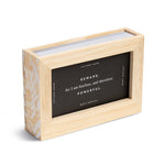 Be Fearless weekly inspiration card set in wood display box