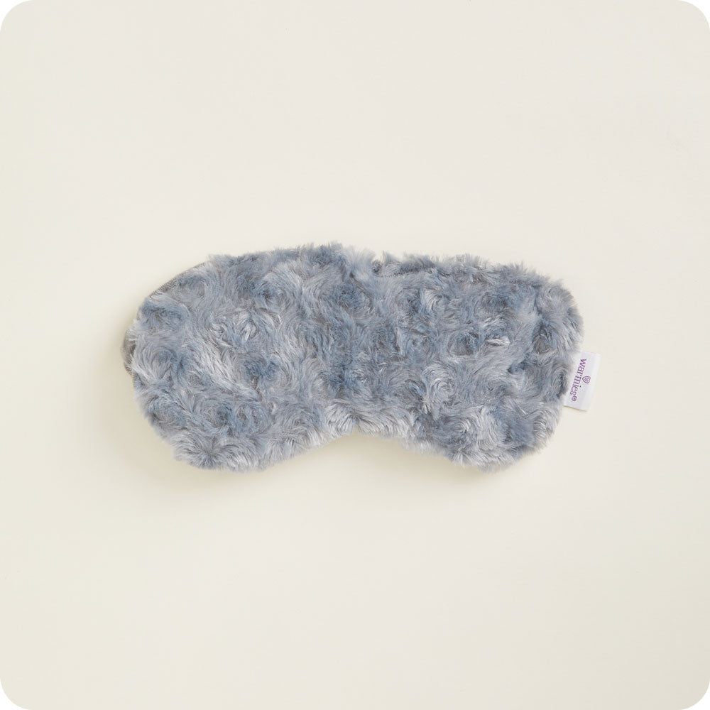 Warmies Curly Eye Mask in Gray - weighted microwavable lavender eye mask