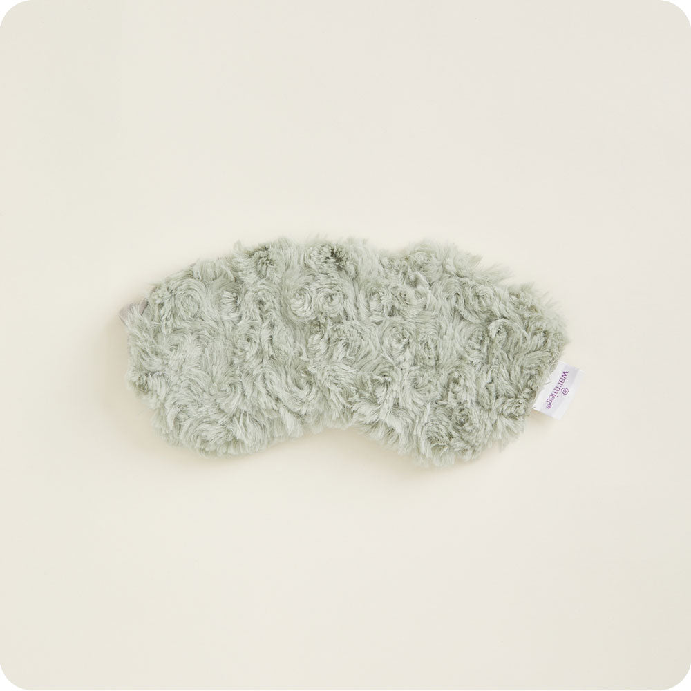 Warmies Curly Eye Mask in Sage - weighted microwavable lavender eye mask