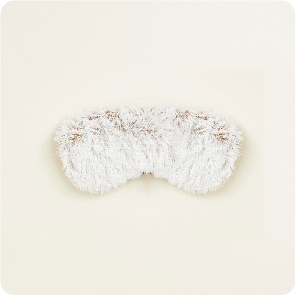 Warmies Marshmallow Eye Mask in Brown - weighted microwavable lavender eye mask