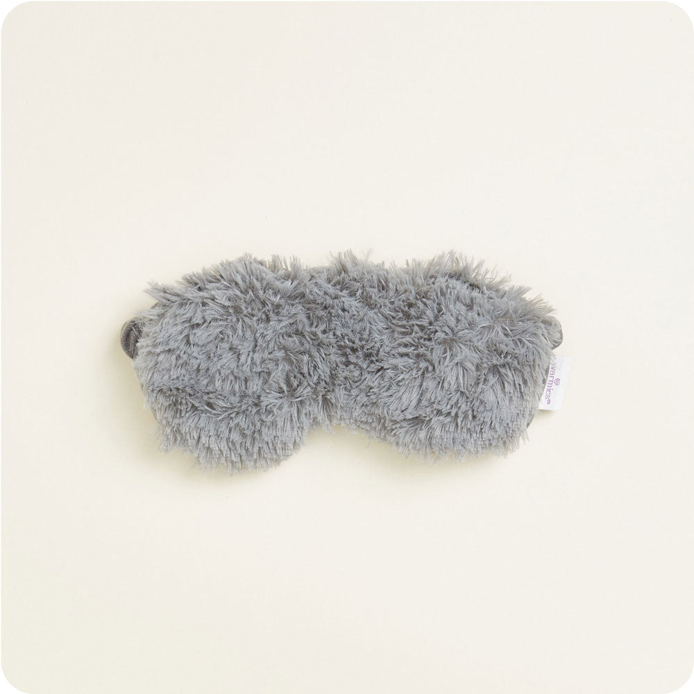 Warmies Marshmallow Eye Mask in Gray - weighted microwavable lavender eye mask