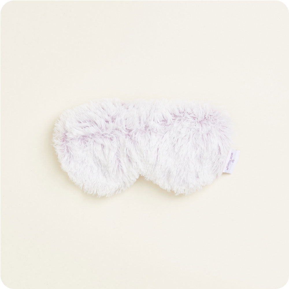 Warmies Marshmallow Eye Mask in Lavender - weighted microwavable lavender eye mask