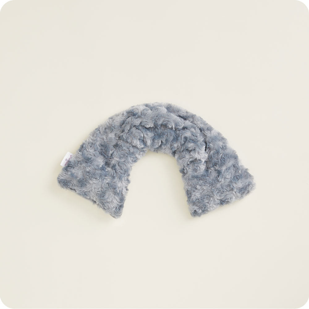Warmies Curly Neck Wrap in Grey - weighted microwavable lavender neck and shoulder wrap