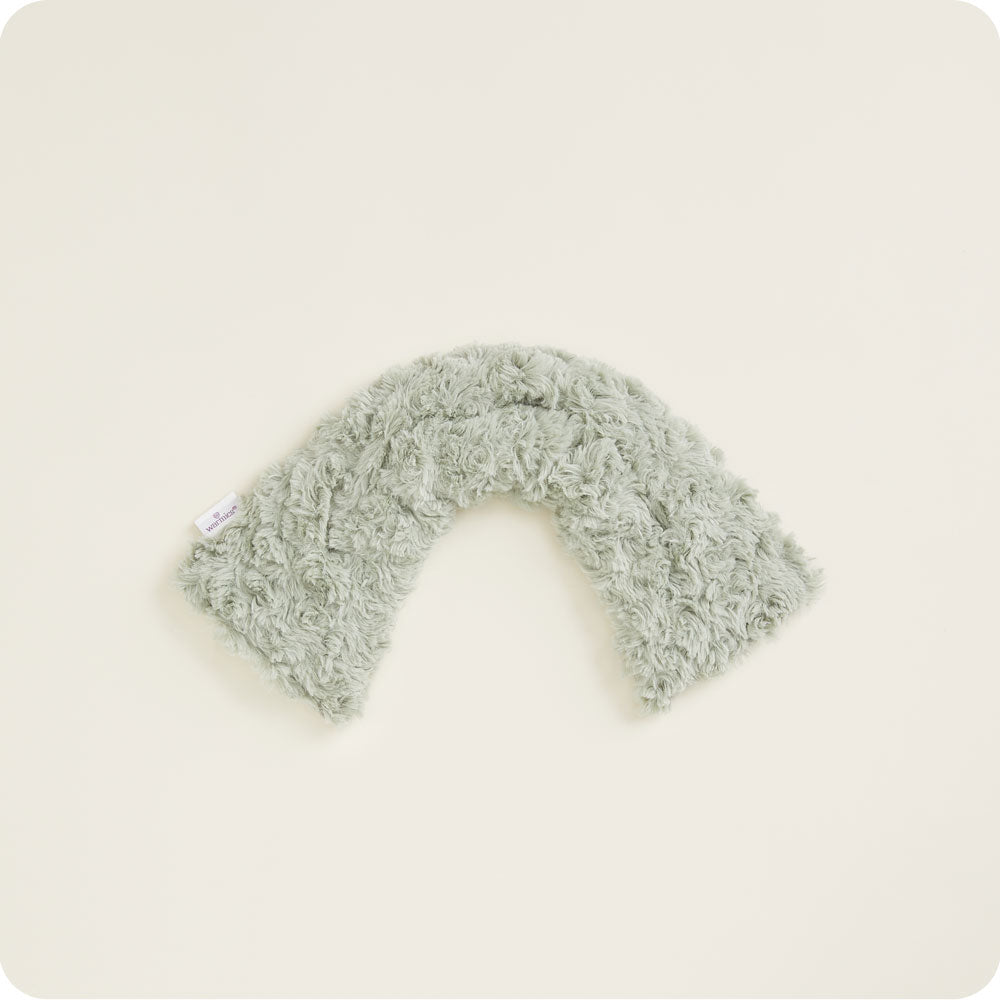 Warmies Curly Neck Wrap in Sage - weighted microwavable lavender neck and shoulder wrap