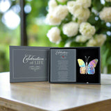 Celebration Of Life Iridescent Stained Glass Butterfly