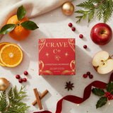 Christmas Morning boxed candle in matte white vessel