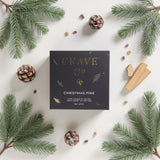 Christmas Pine boxed candle in matte white vessel