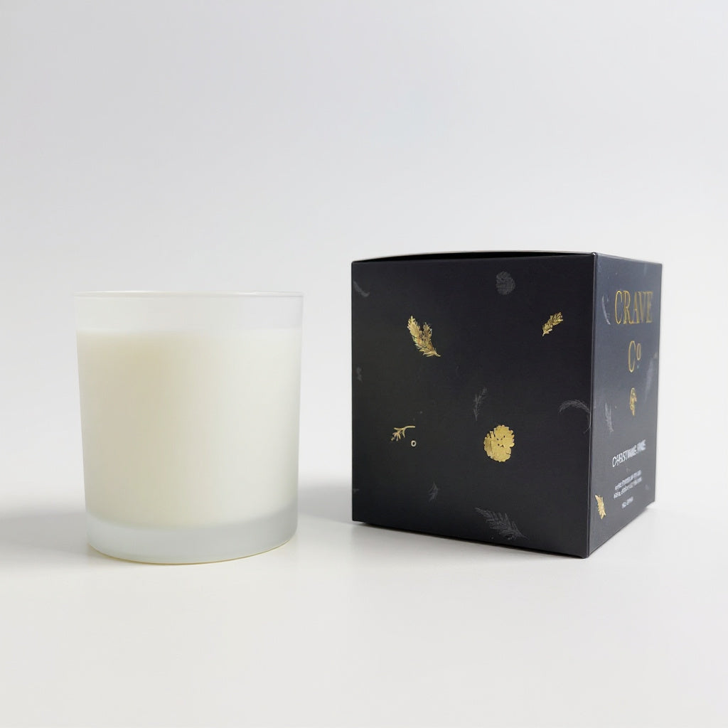 Christmas Pine boxed candle gift presentation