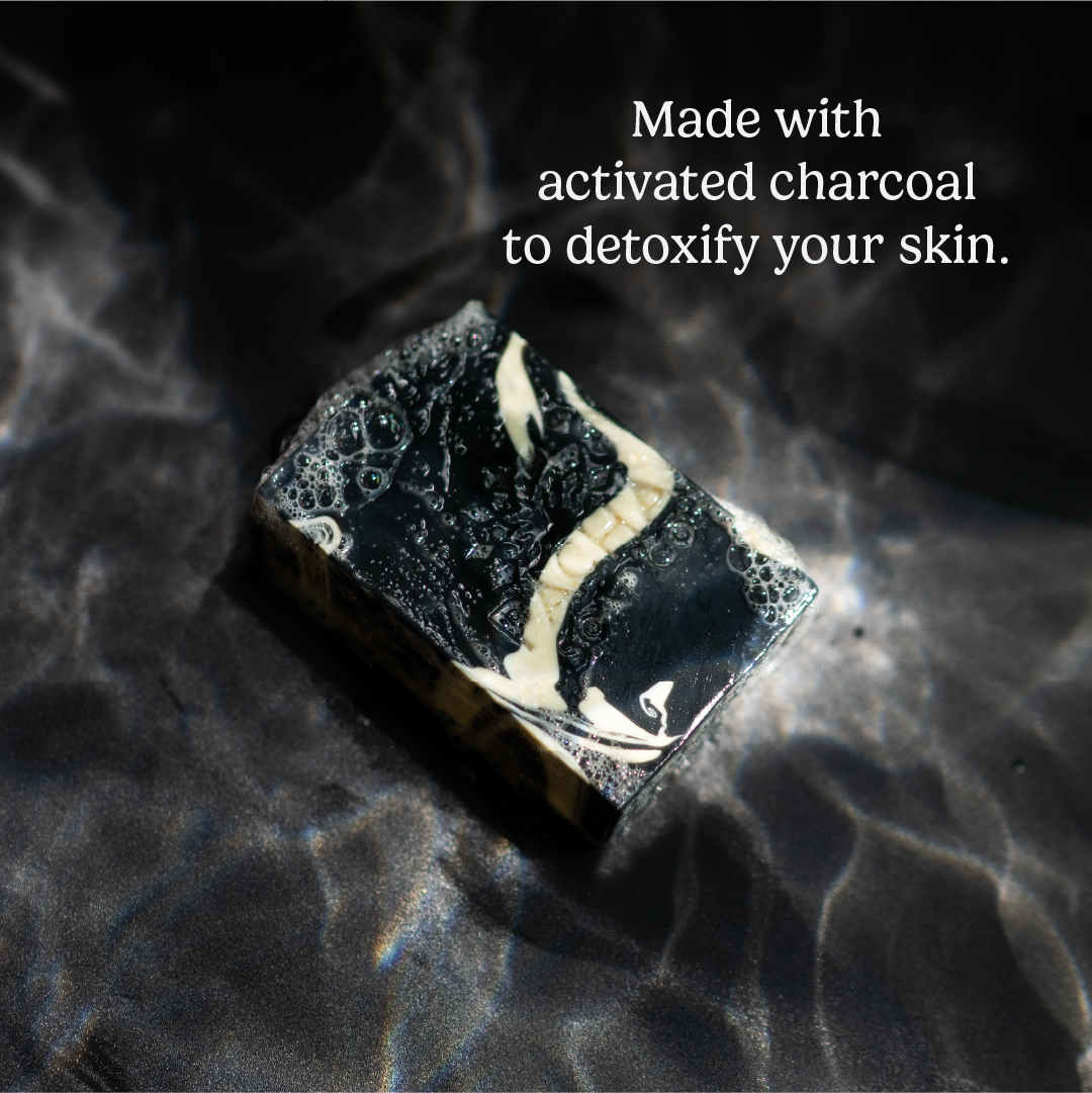 Bar Soap, Clarifying Charcoal, 4 oz - product angle 3