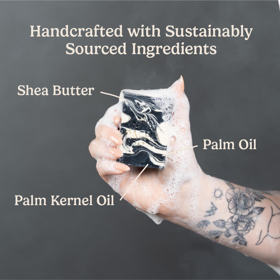 Bar Soap, Clarifying Charcoal, 4 oz - product angle 4