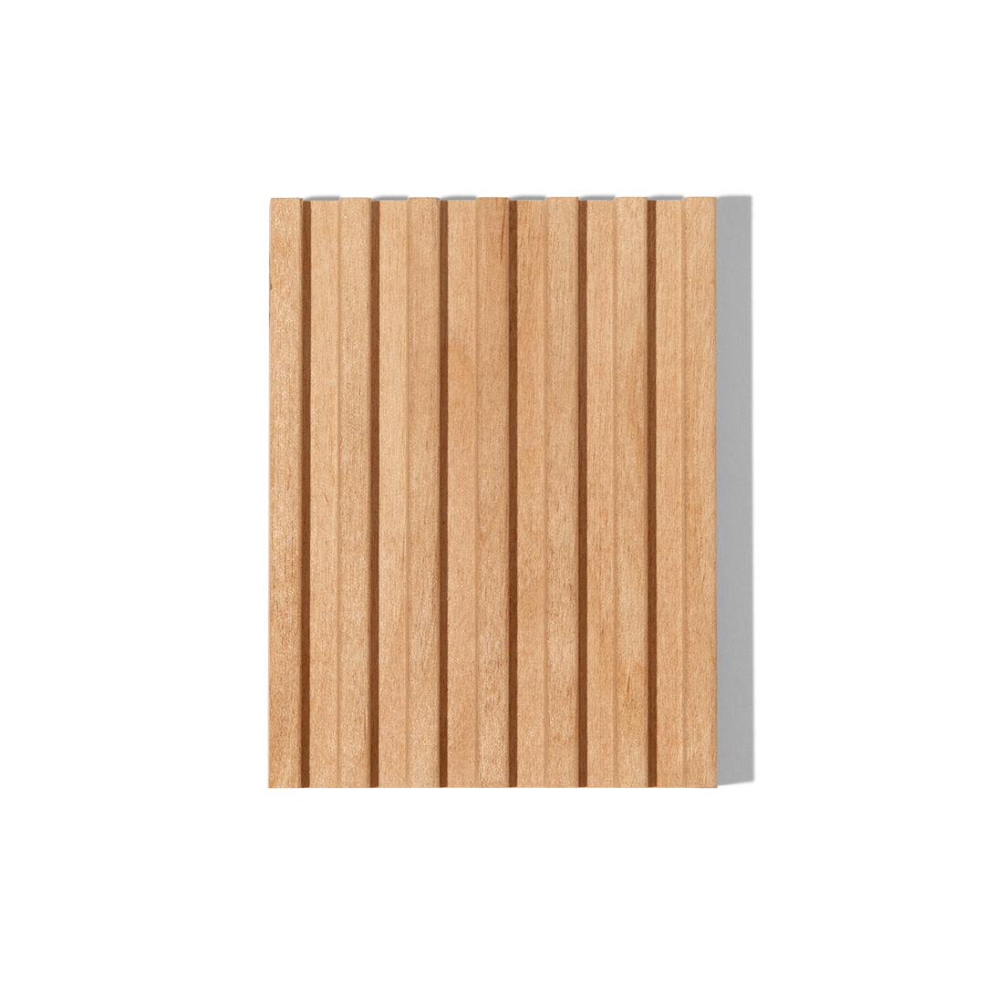 Natural wood bar soap dish, upright angle