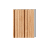 Natural wood bar soap dish, upright angle