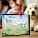 Dogs Shine Stained Glass Star