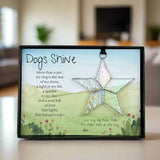 Dogs Shine Stained Glass Star