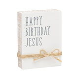 Birthday Jesus Jute Block