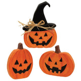 Hand Carved Jack O Lantern Sitter