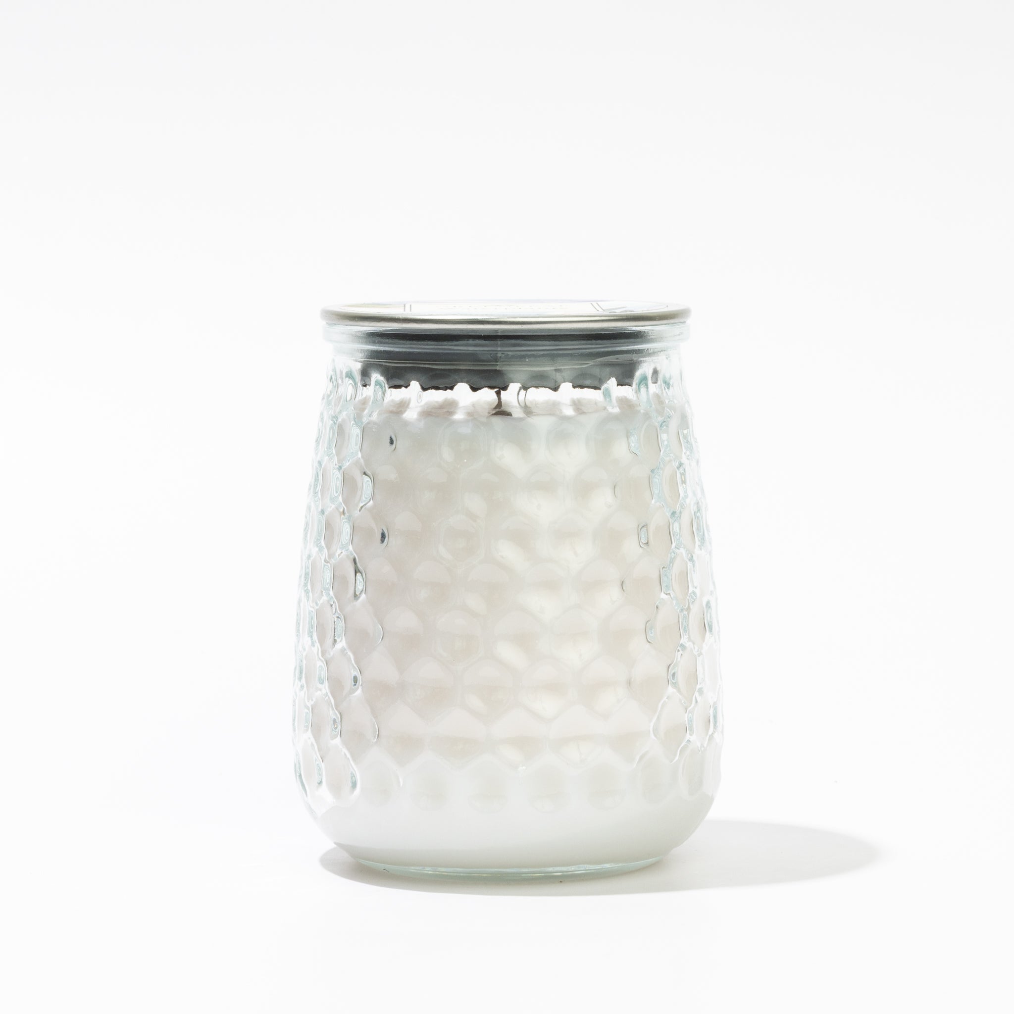 Greenleaf Waterplants Signature Candle in hobnail glass jar