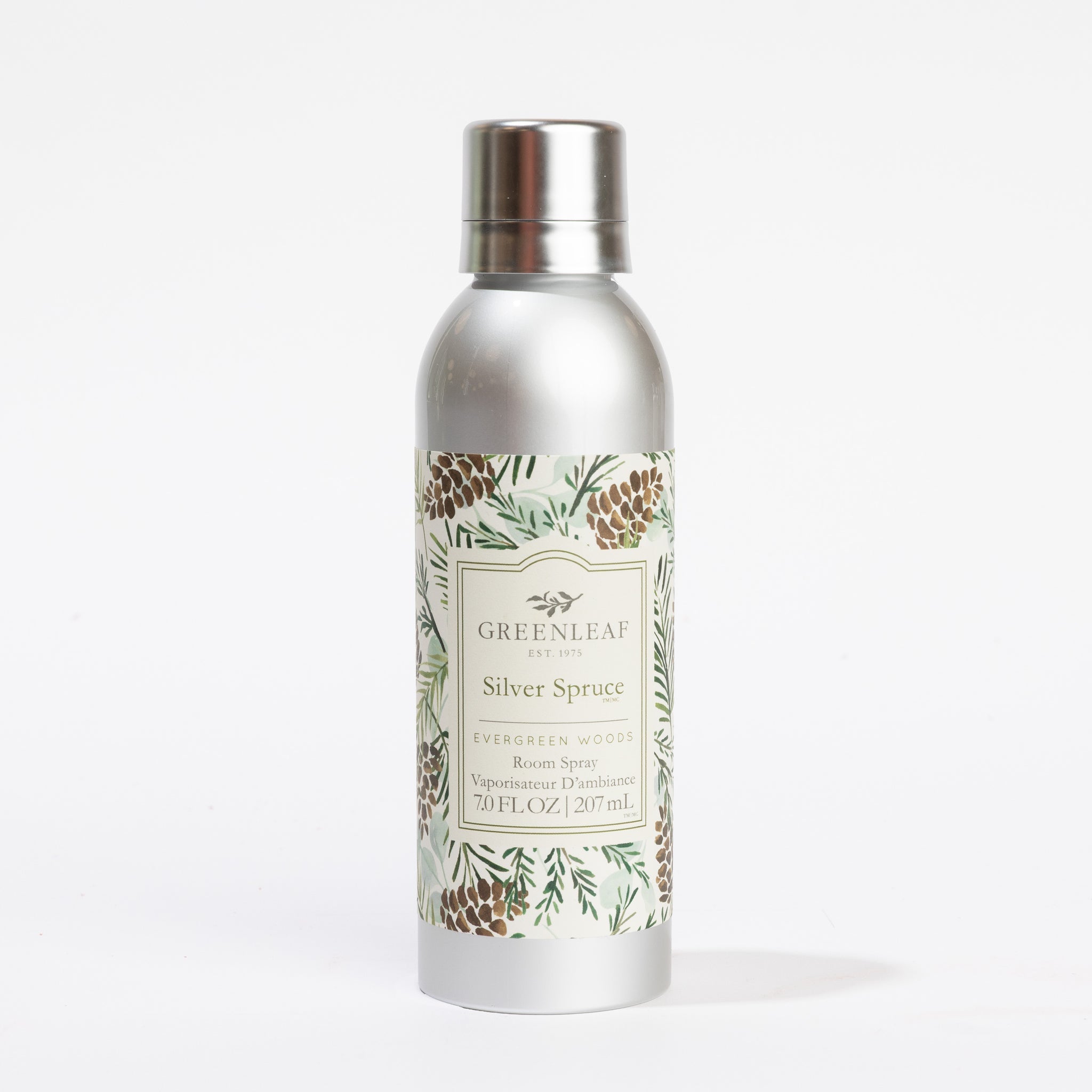 Greenleaf Silver Spruce room spray, 7 oz non-aerosol bottle