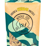 Winnie Lou Greens & Cheddar Pretzels front of bag