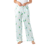 Hello Mello Satin Pajama Pants in Best of the Brunch print