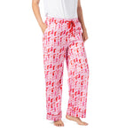 Hello Mello Beauty Sleep Satin Pajama Pants in Bootie Sleep print