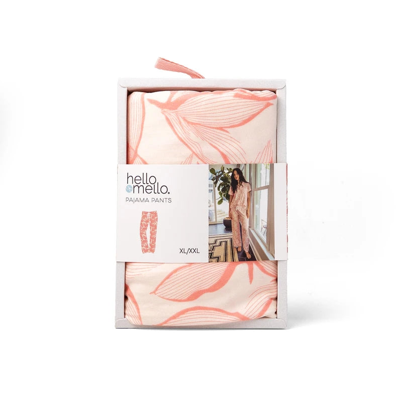 Hello Mello Signature Soft Pajama Lounge Pants in Petal Pusher print