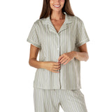 Hello Mello Signature Soft Pajama Top in Breezy Does It print