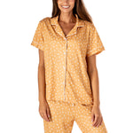 Hello Mello Signature Soft Pajama Top in Mellow Yellow print