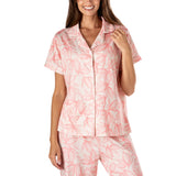 Hello Mello Signature Soft Pajama Top in Petal Pusher print