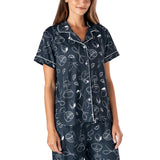 Hello Mello Signature Soft Pajama Top in Sunset Spritz print