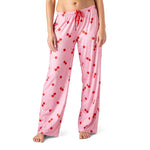 Hello Mello Stargazer Signature Soft Pajama Lounge Pants in Cherry on Top print