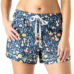 Hello Mello Stargazer Signature Soft Pajama Lounge Shorts in Down to Earth print