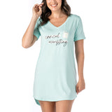 Hello Mello Let Me Sleep Shirt in Cancel Everything print