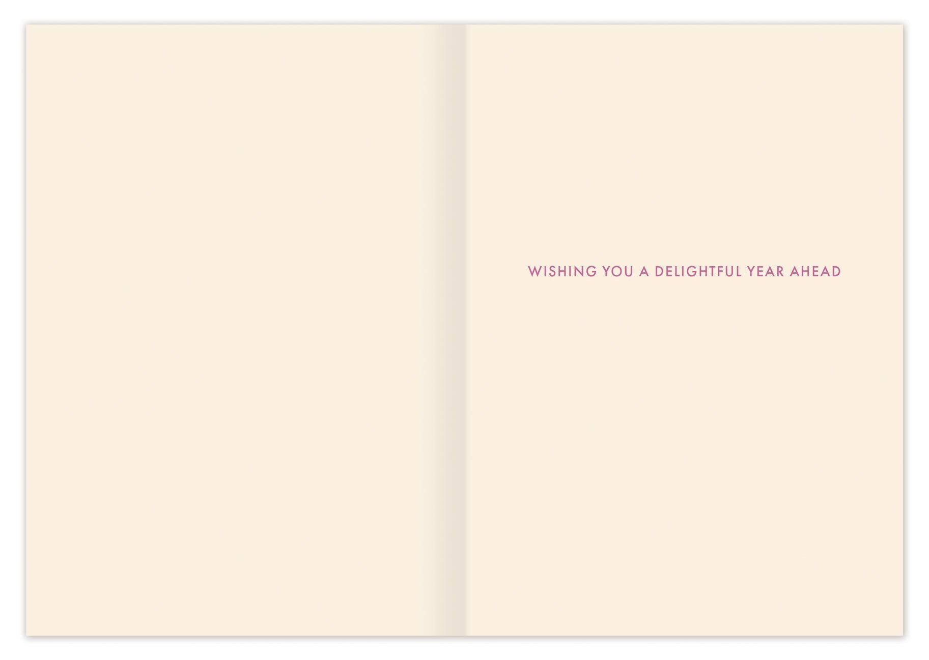 Cottage Garden Birthday Card — inside message: Wishing you a delightful year ahead