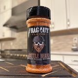 Frag Out Flavor seasoning blends display at 39 North CO in Parker, Colorado