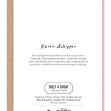Cat's Pajamas Birthday Card — back of card
