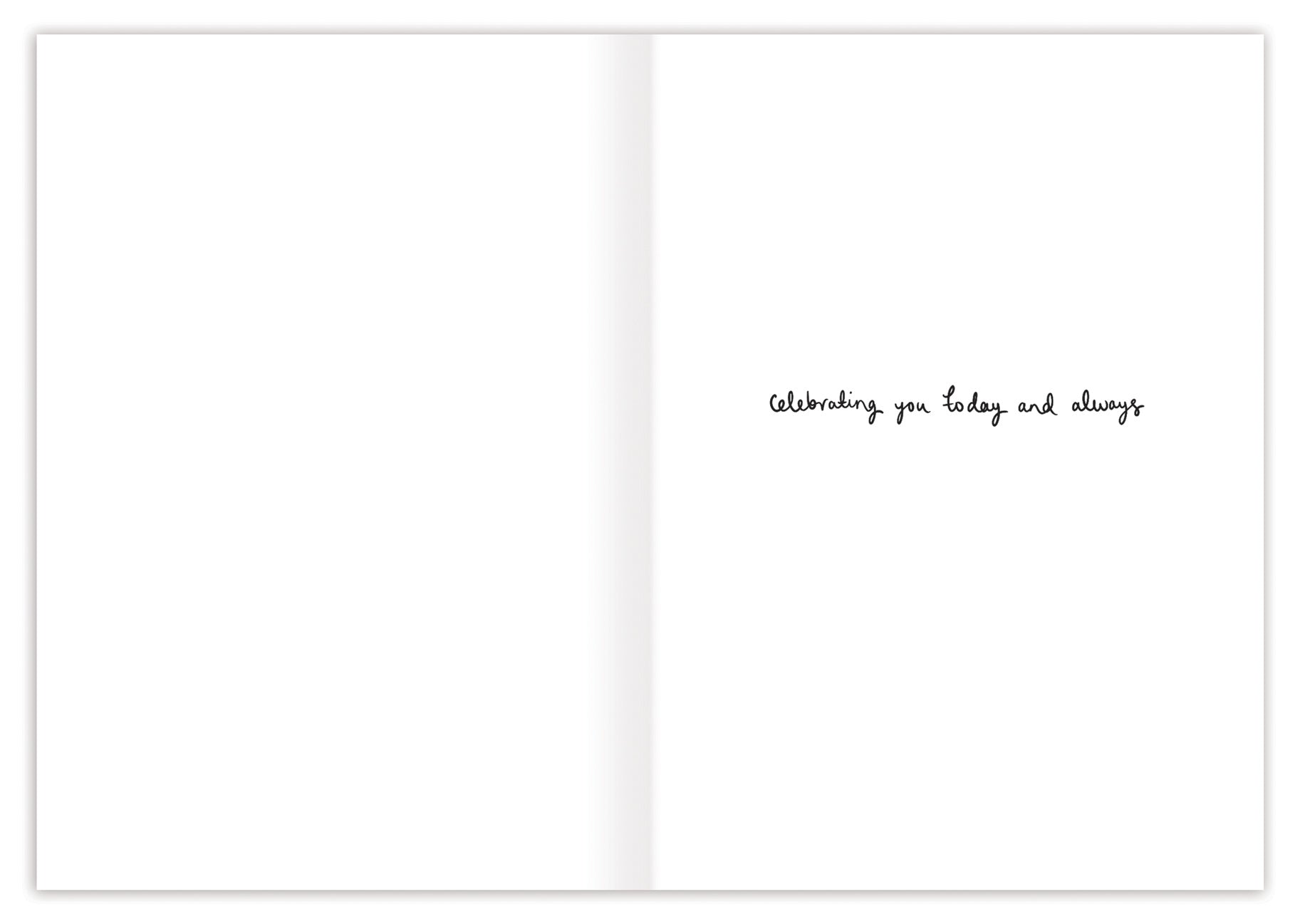 Bugs & Flowers Birthday Card — inside message: Celebrating you today and always