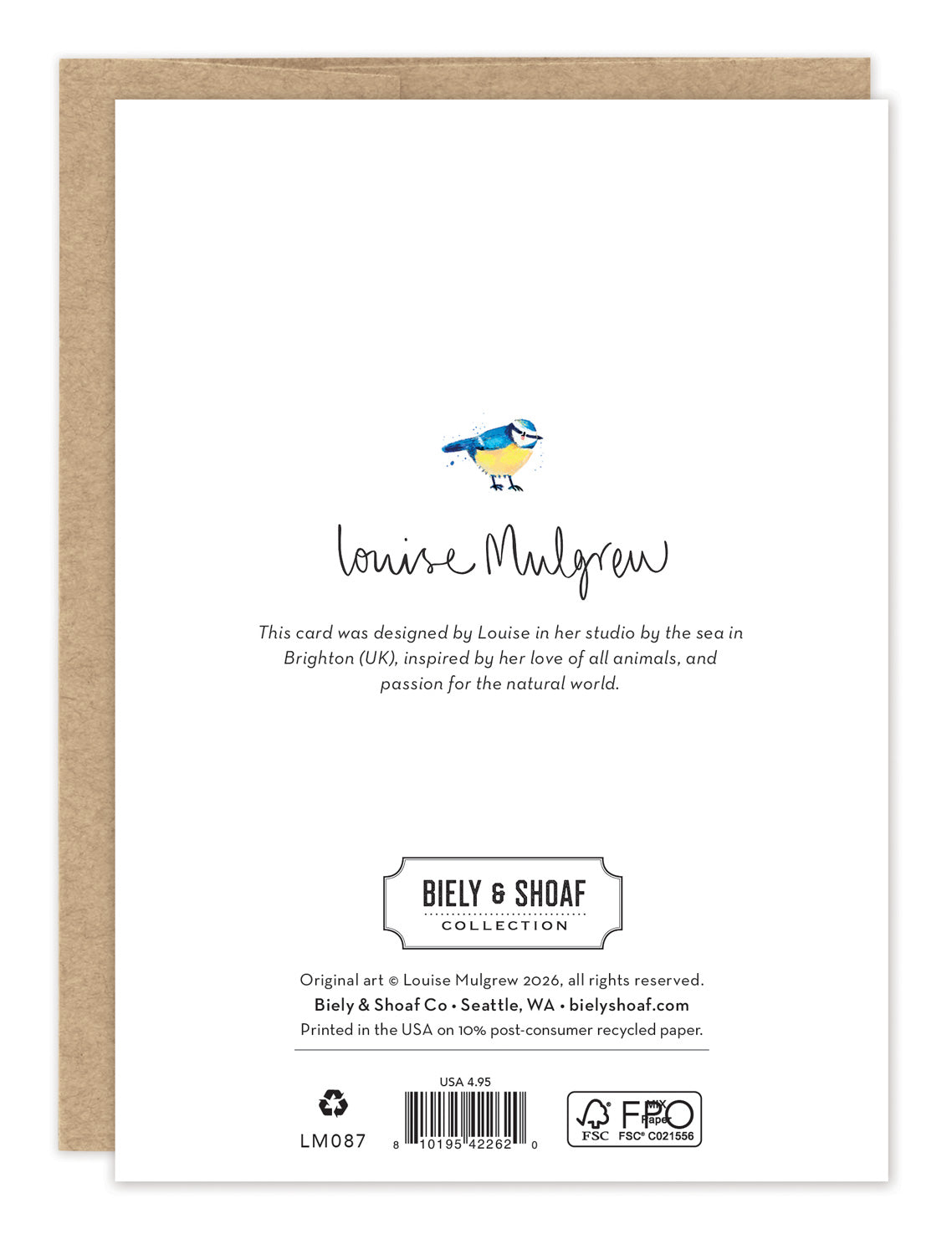 Beautiful Person Birthday Card — back of card