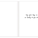 Beautiful Person Birthday Card — inside message: Hope your day is as lovely as you are