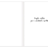 Vase of Flowers Birthday Card — inside message: Bright wishes for a wonderful day