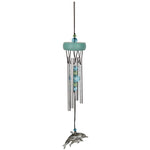 Dolphin wind chime close-up